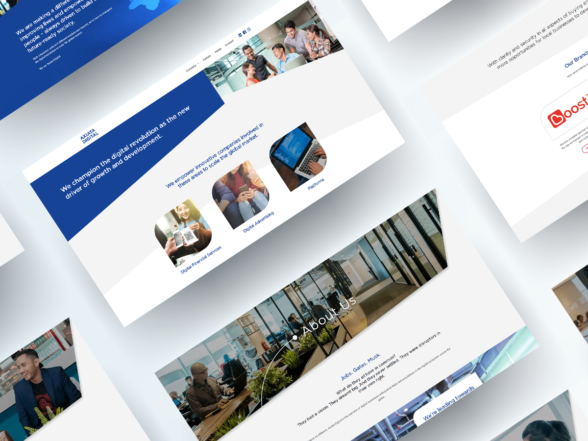 Axiata Digital Web Design