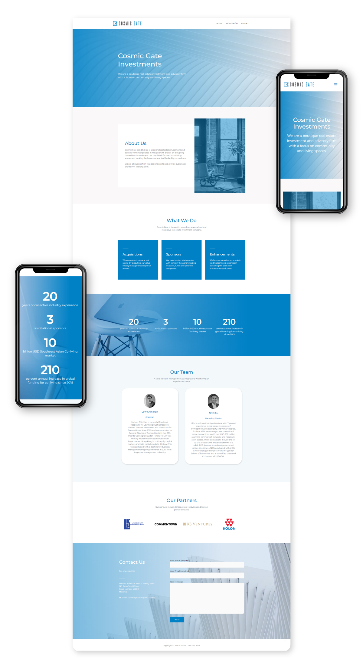 Cosmic Gate Web Design