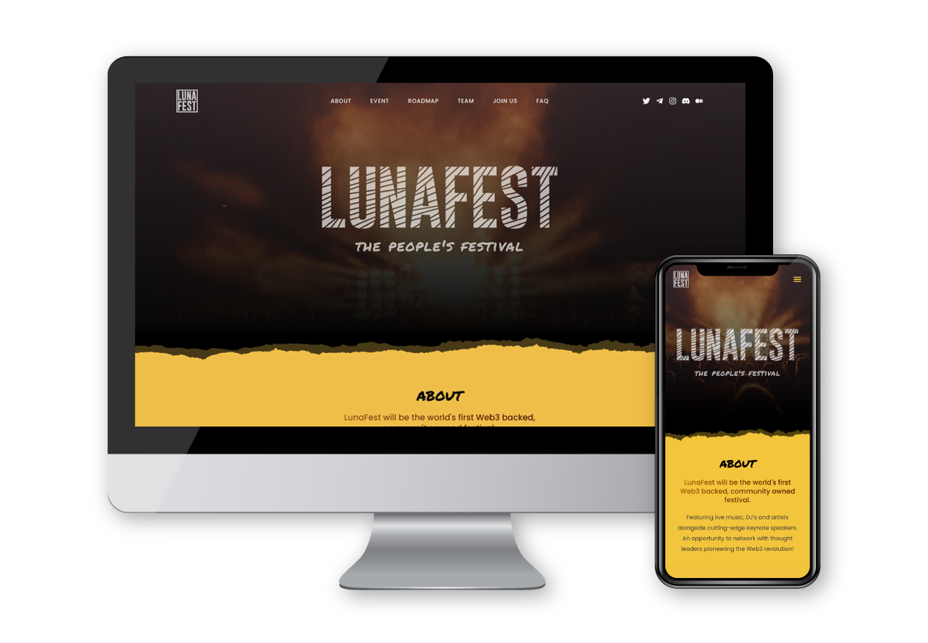 LunaFest Web Design